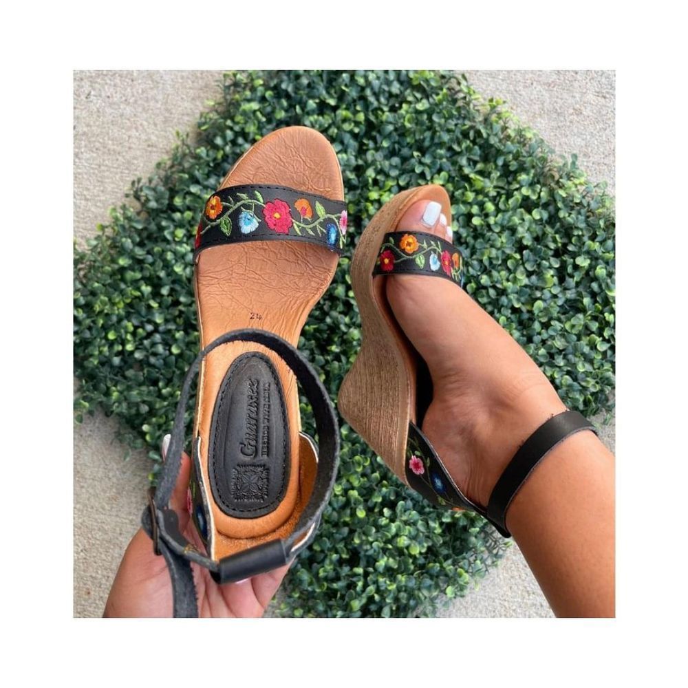 Real Leather Wedge heels size 8